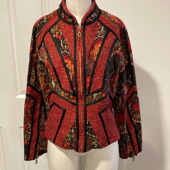 Berek linen appliqué jacket L - Picture 1 of 12